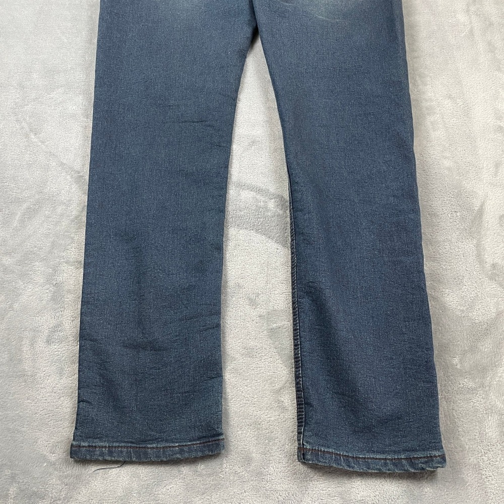 Vintage Genes Black Men's Slim Fit Jeans Blue Medium Wash Stretch 33x32 Casual - Picture 14 of 16